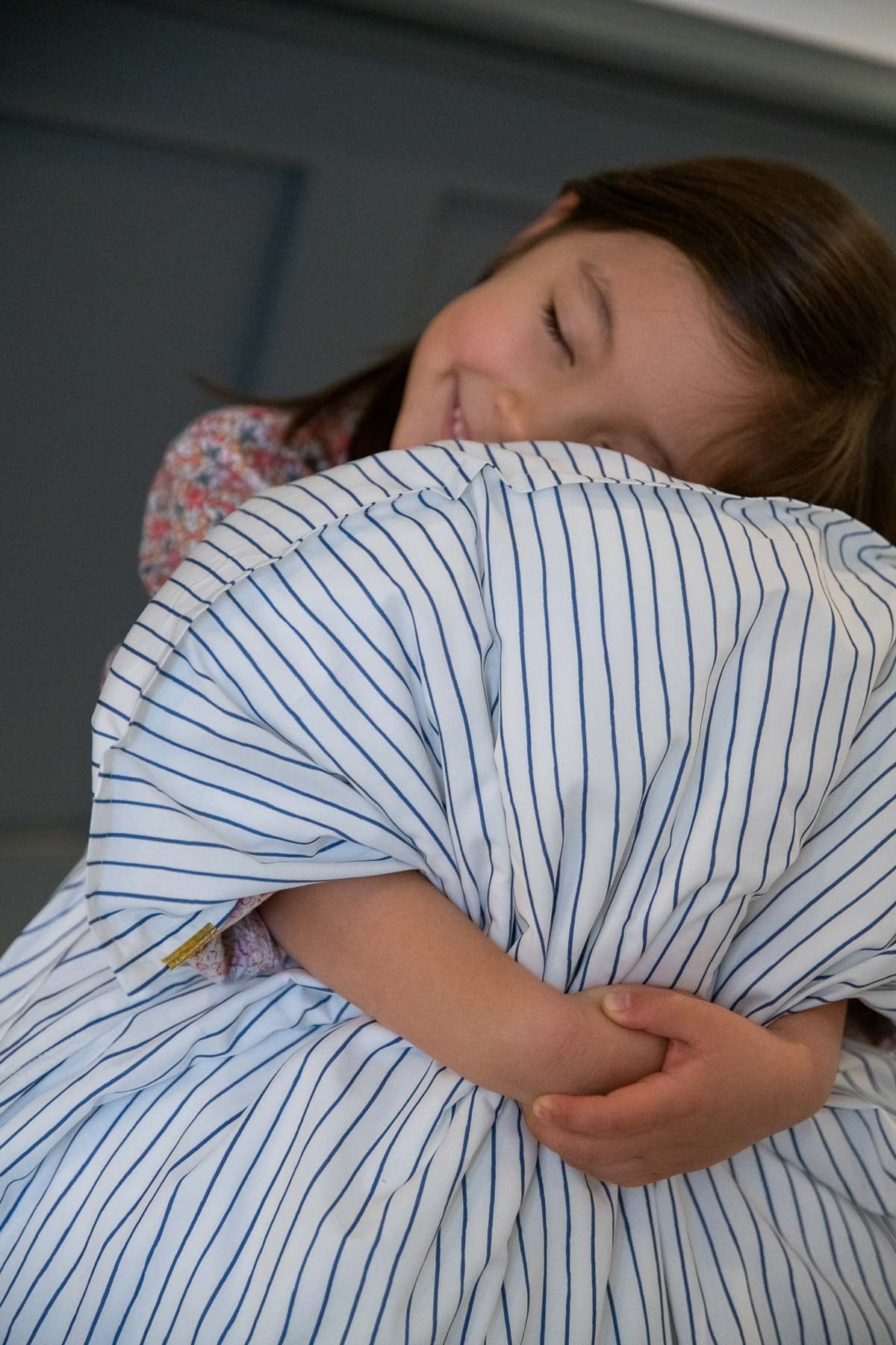 Parure de lit taie d’oreiller percale de coton motifs à fleurs, à rayures et uni Les pensionnaires