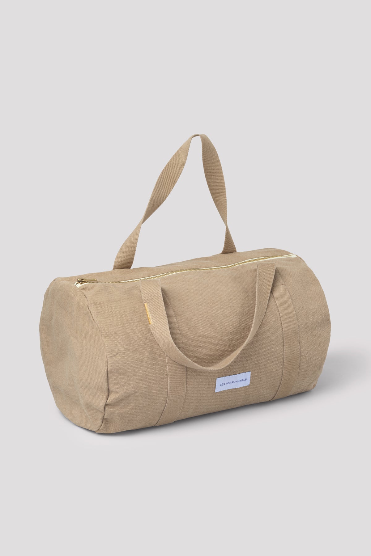 Mini sac bowling en coton bio beige sable