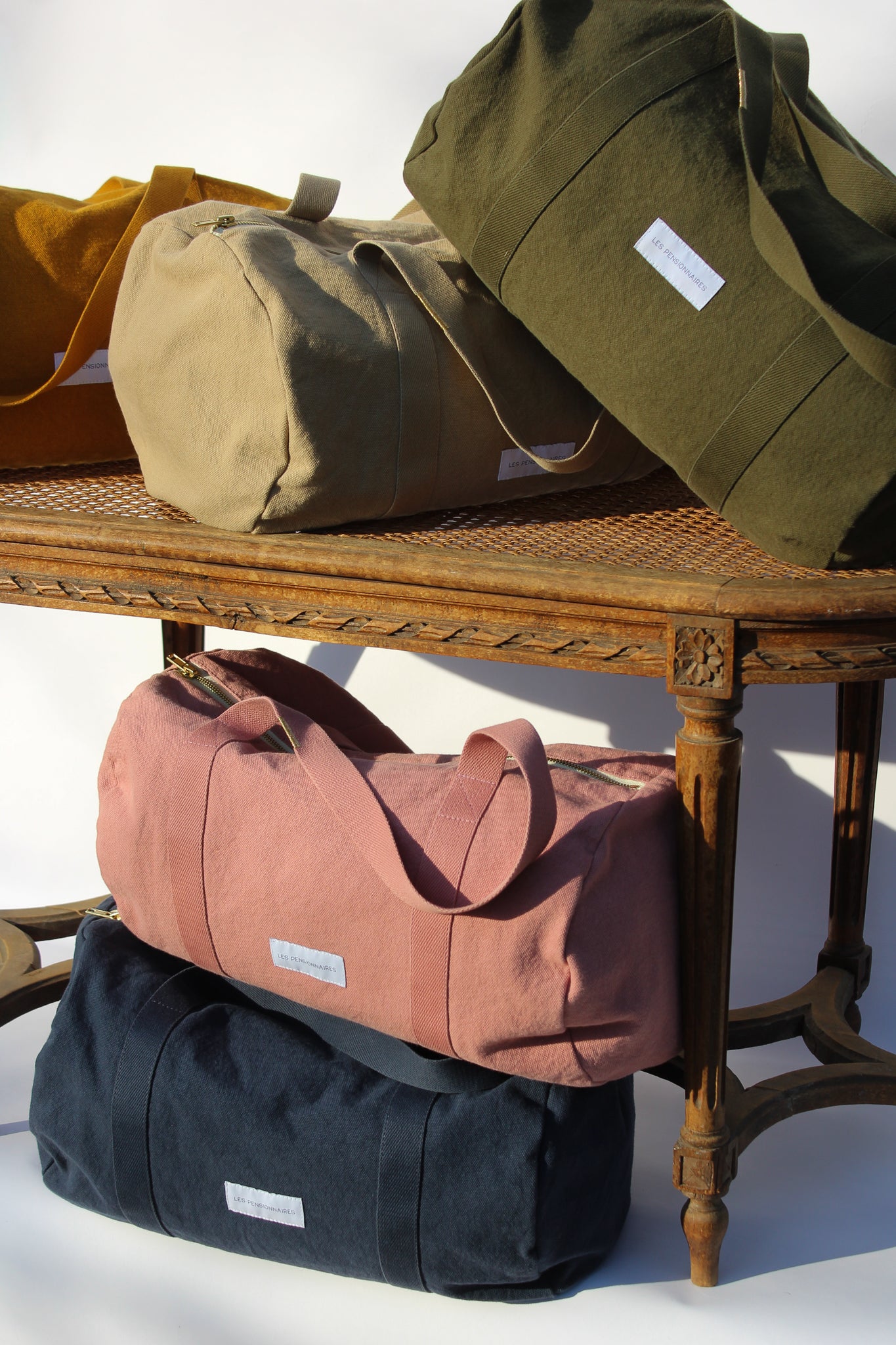 Storm blue organic cotton bowling bag