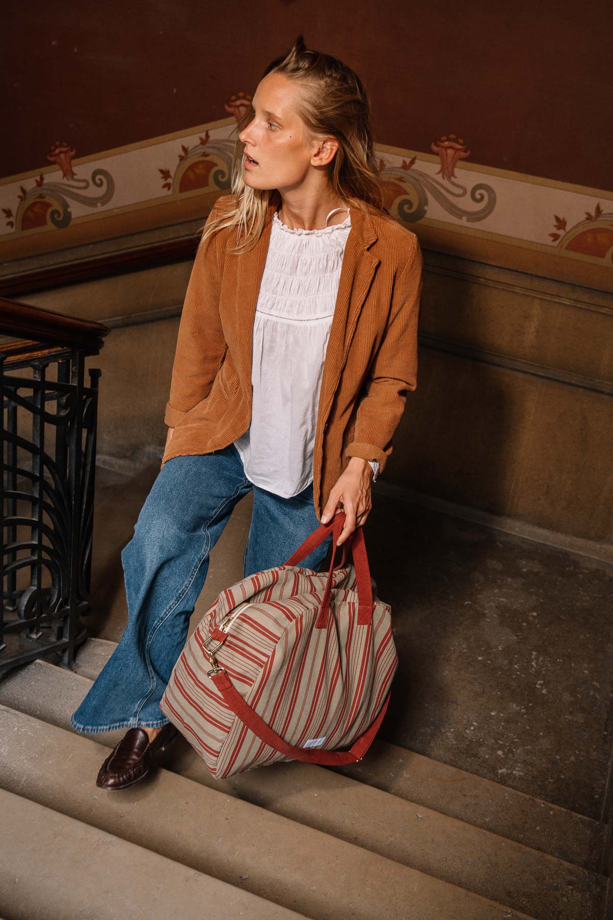 Sac-week-end-rayures-matelas-vert-tilleul-8
