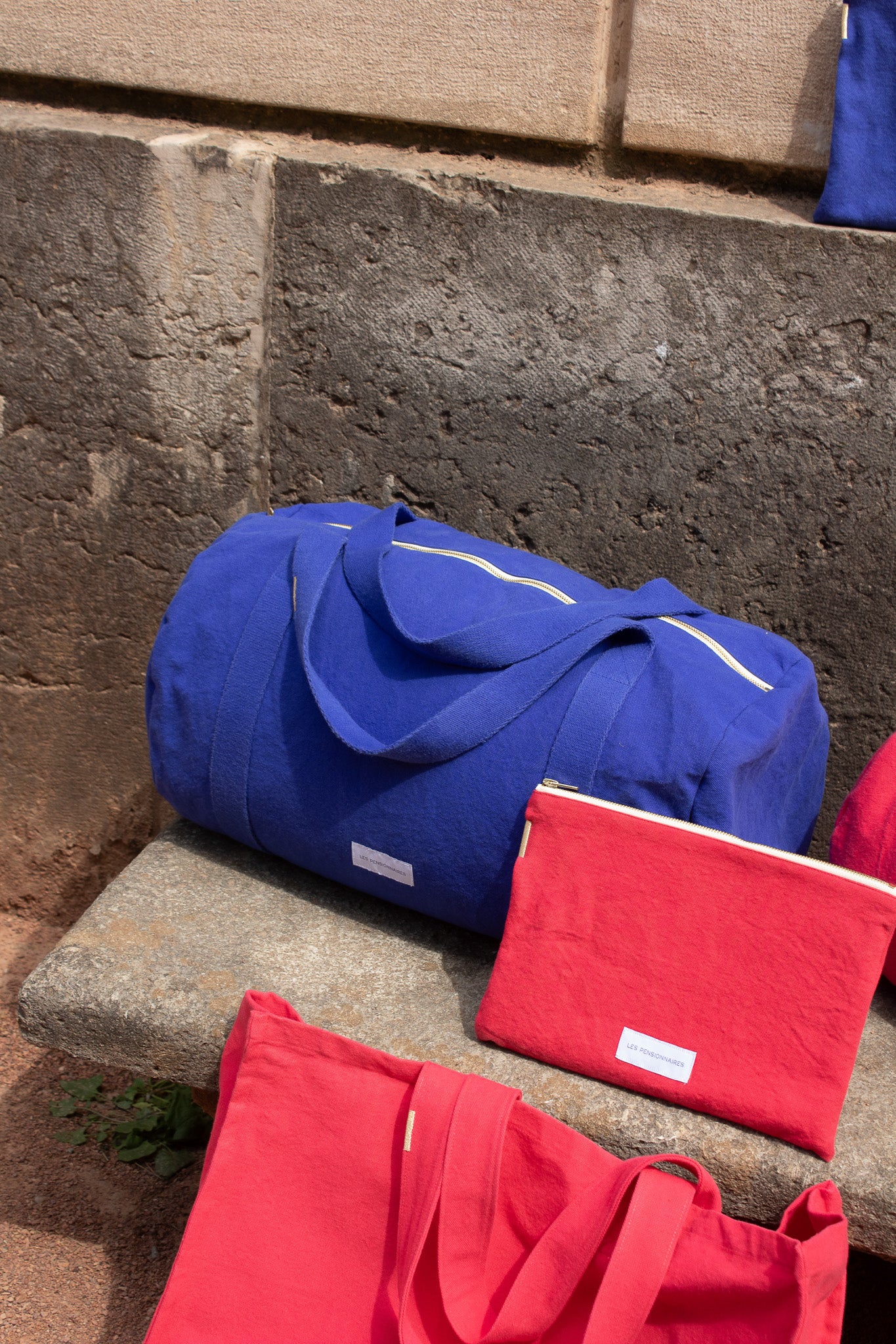 Sac-weekend-bleu-majorelle-polochon-coton-bio