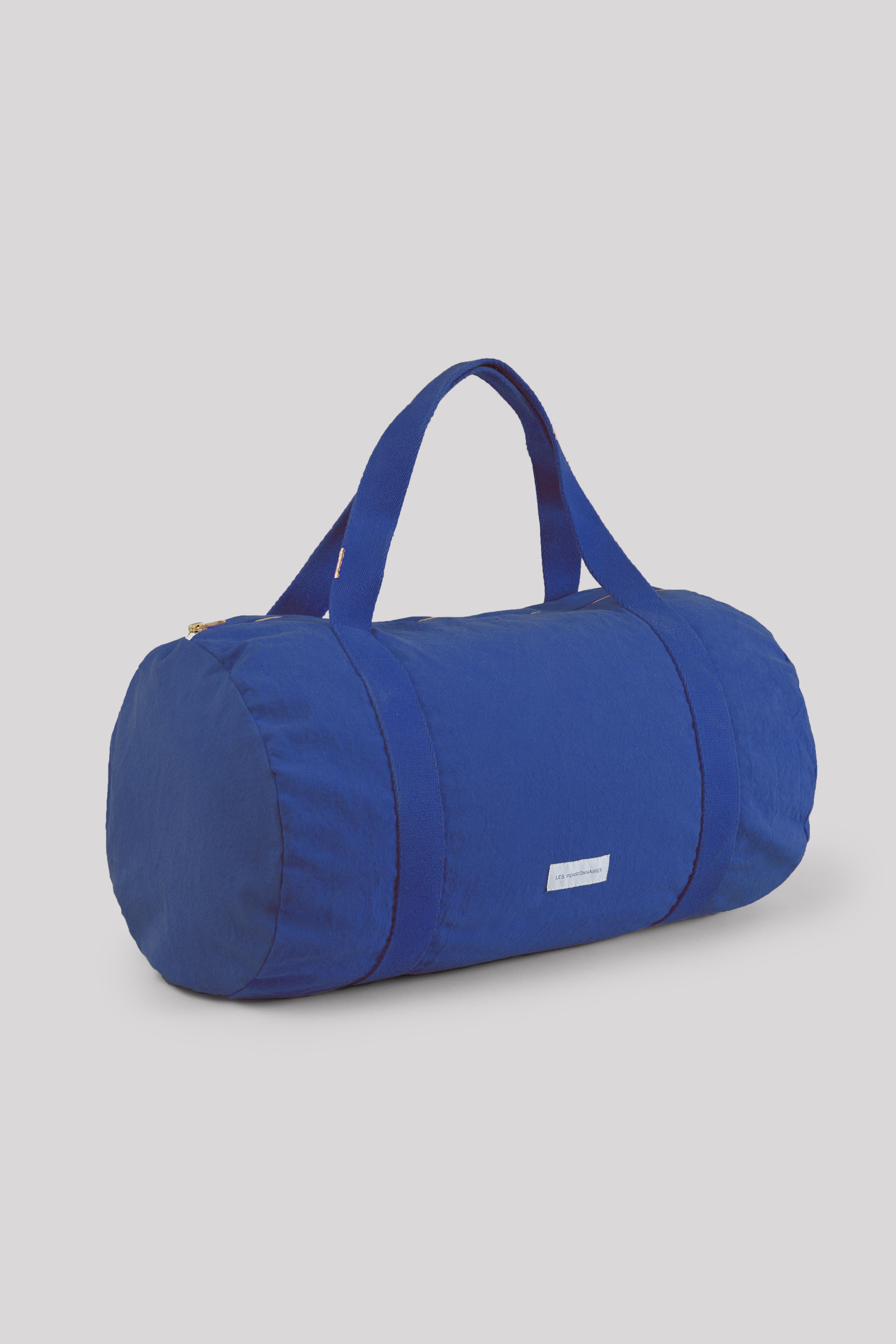 Sac-weekend-bleu-roi-polochon-coton-bio