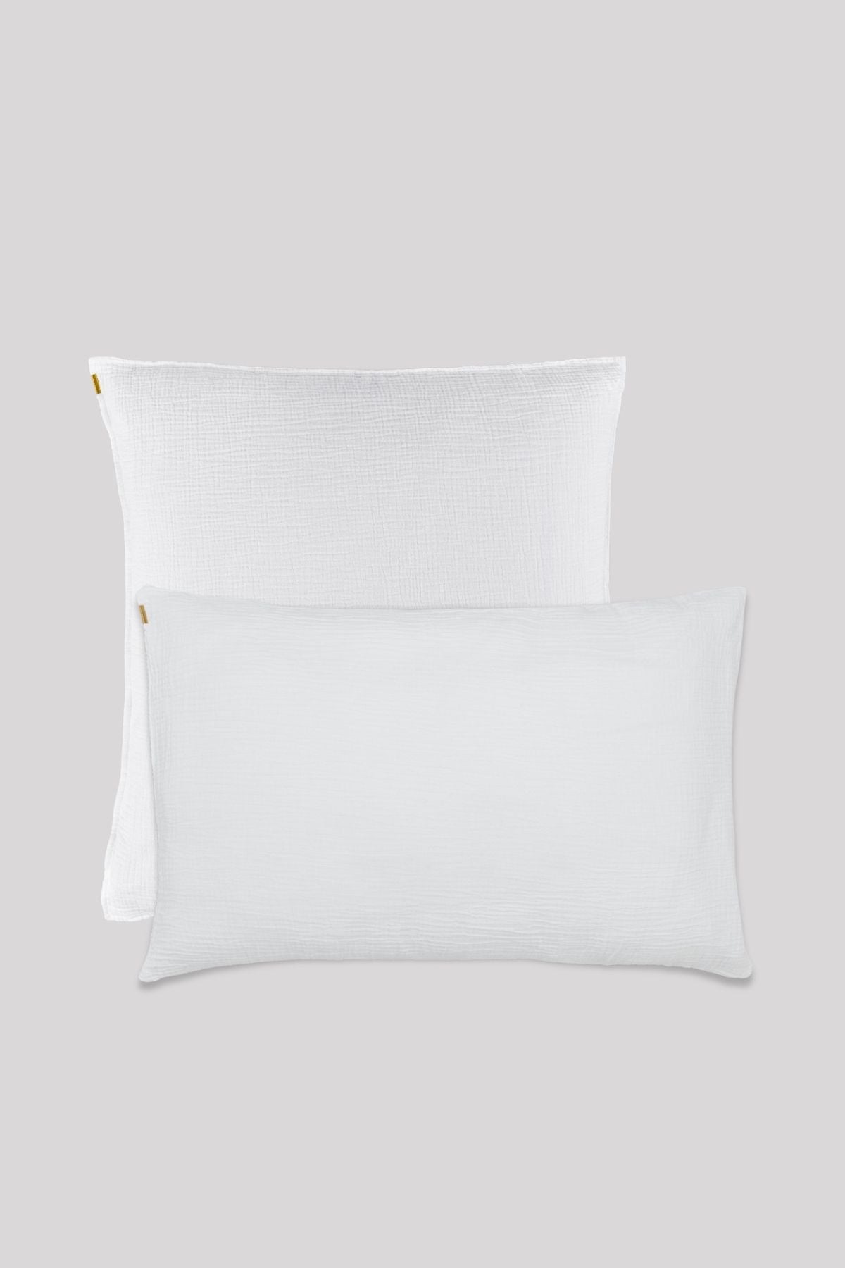 Taie-d-oreiller-en-double-gaze-de-coton-blanc-immacule
