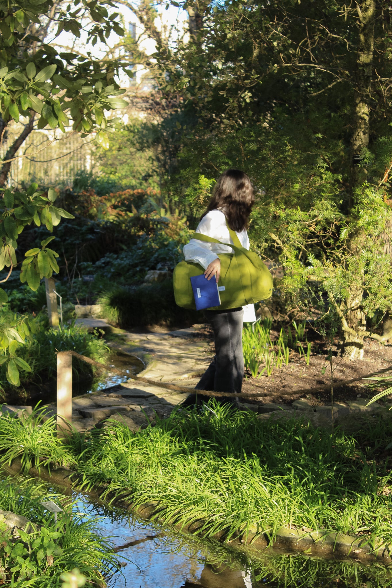 Sac bowling en coton bio vert mousse