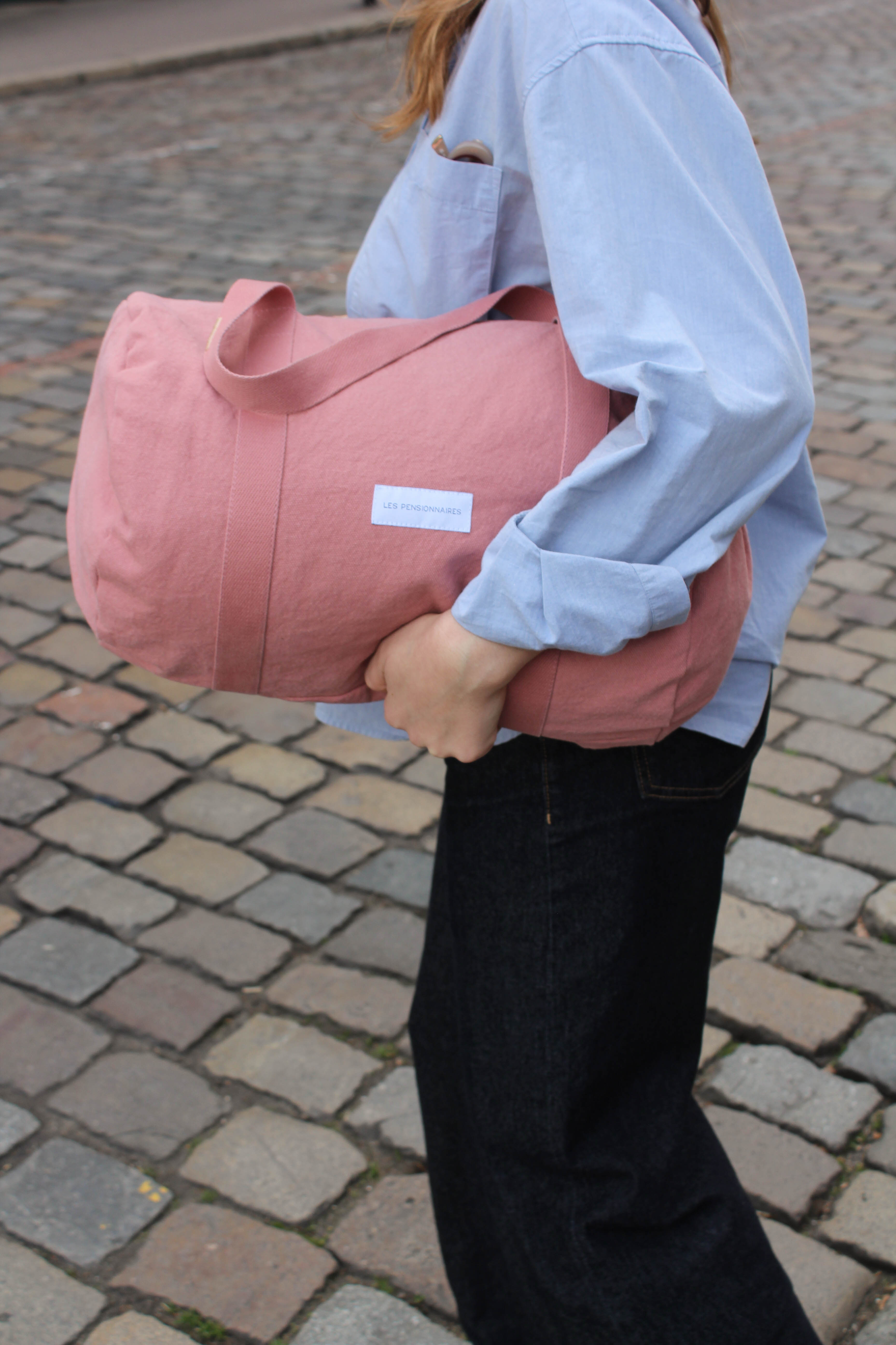 Rosewood organic cotton mini bowling bag