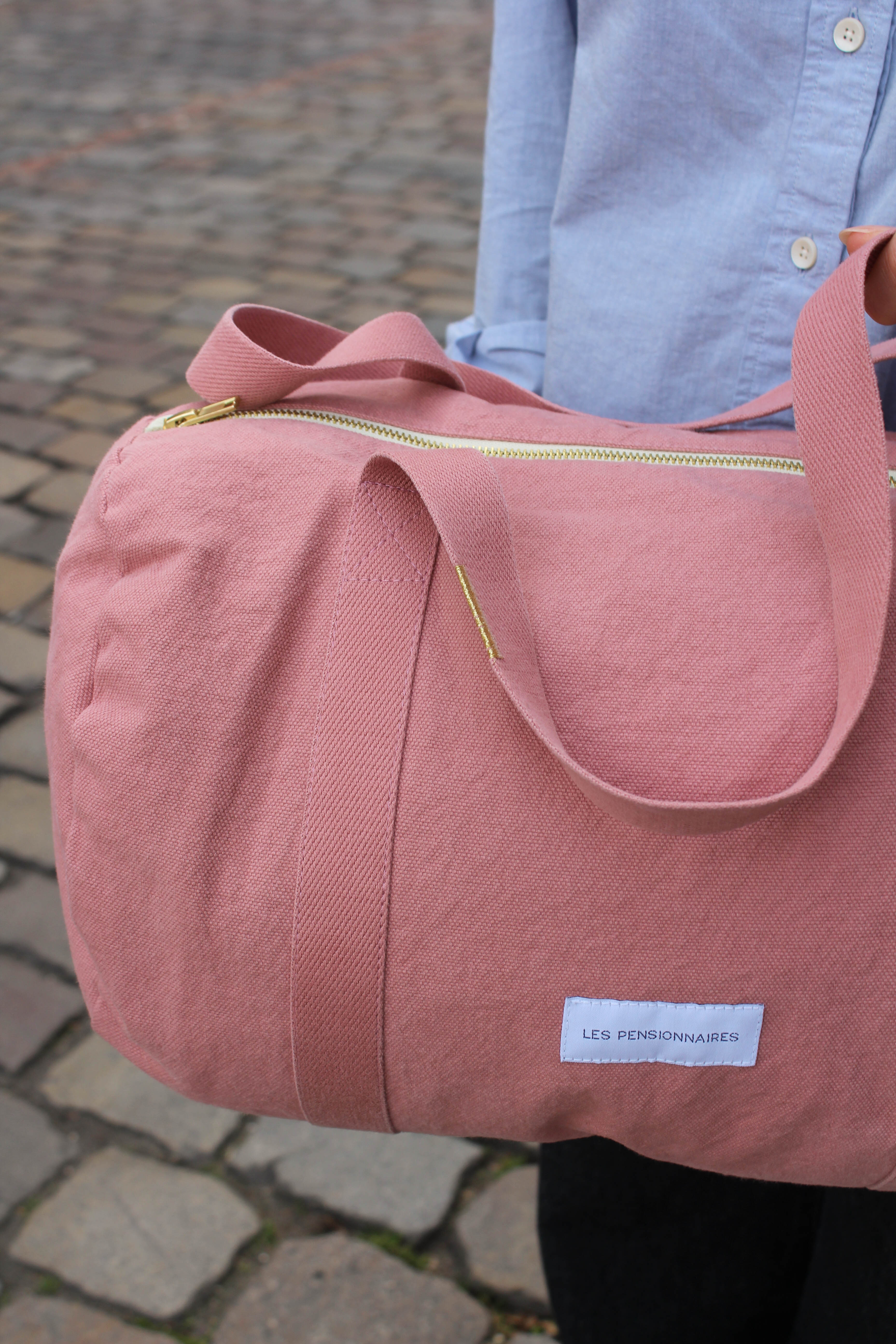 Rosewood organic cotton mini bowling bag