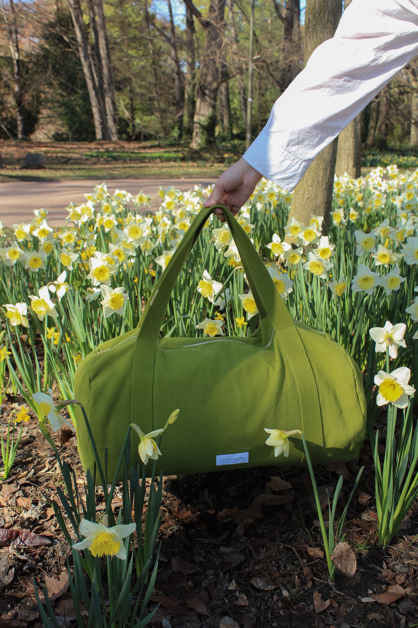 Sac bowling en coton bio vert mousse