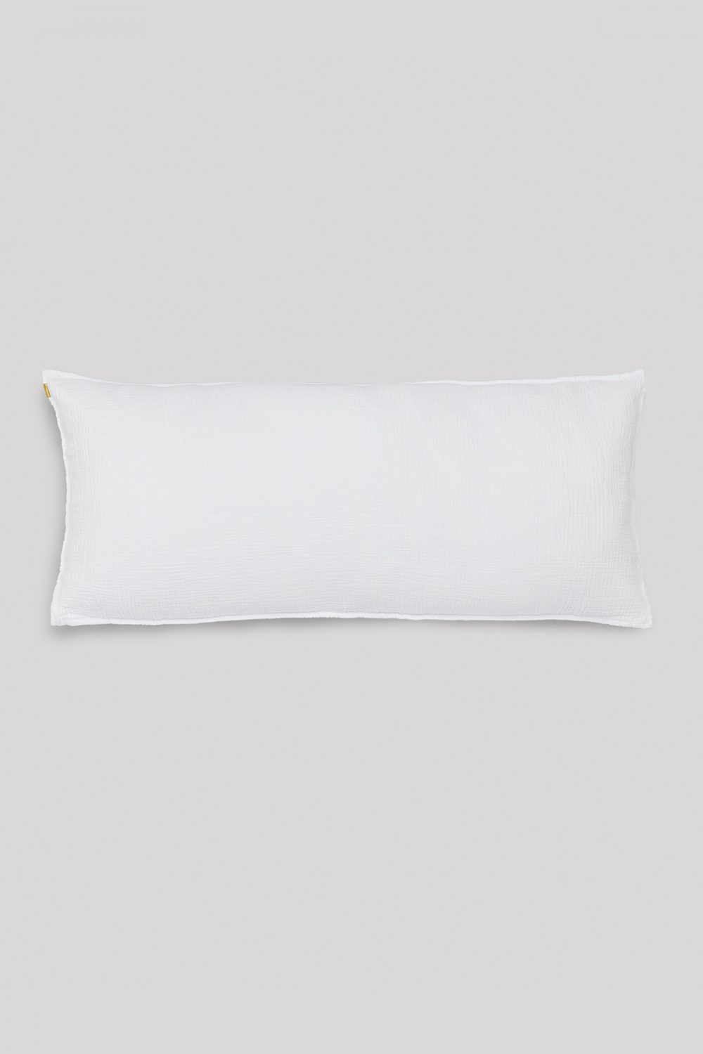 Grand coussin déhoussable double gaze de coton blanc lit ou canapé