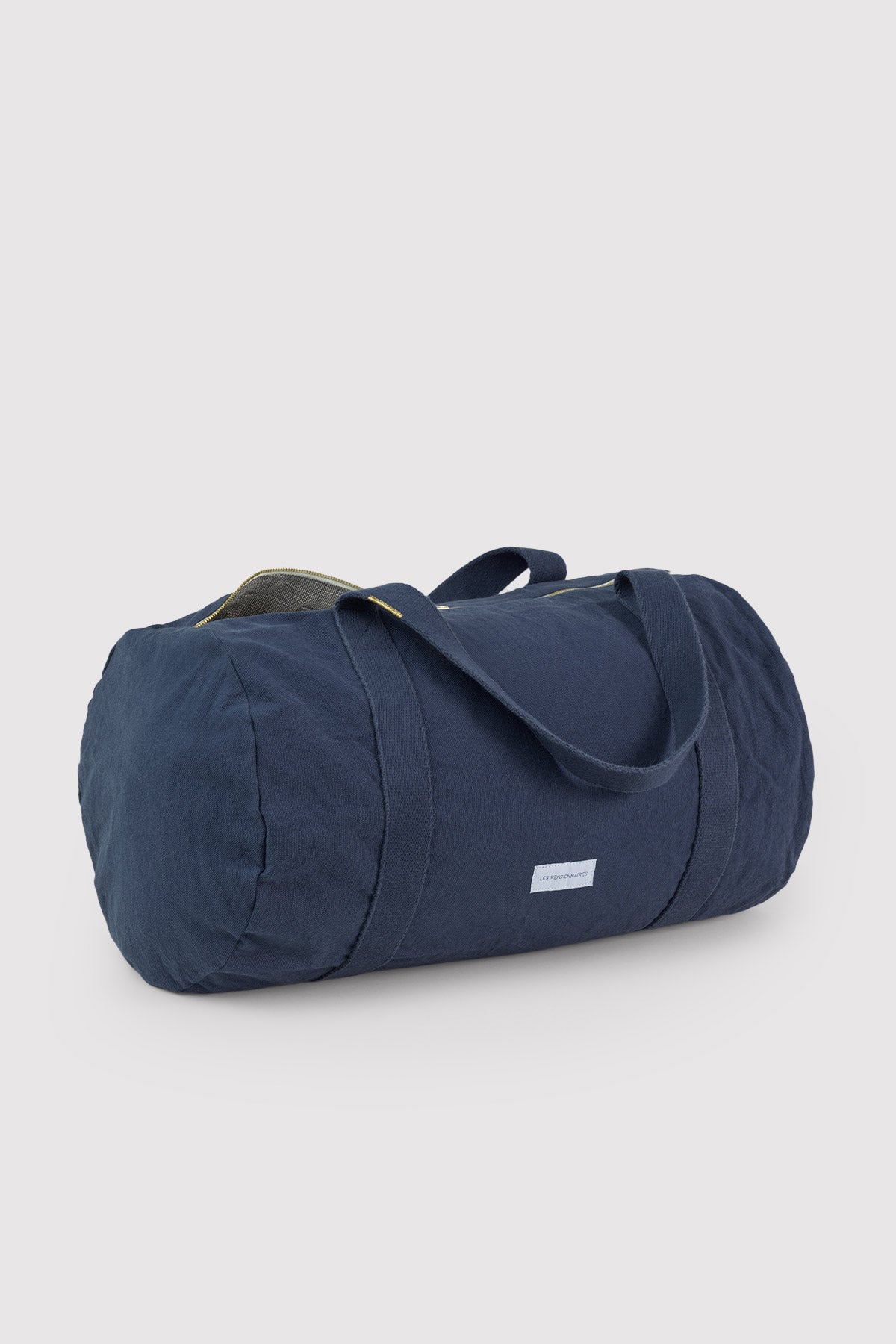 Sac bowling en coton bio bleu marine épais