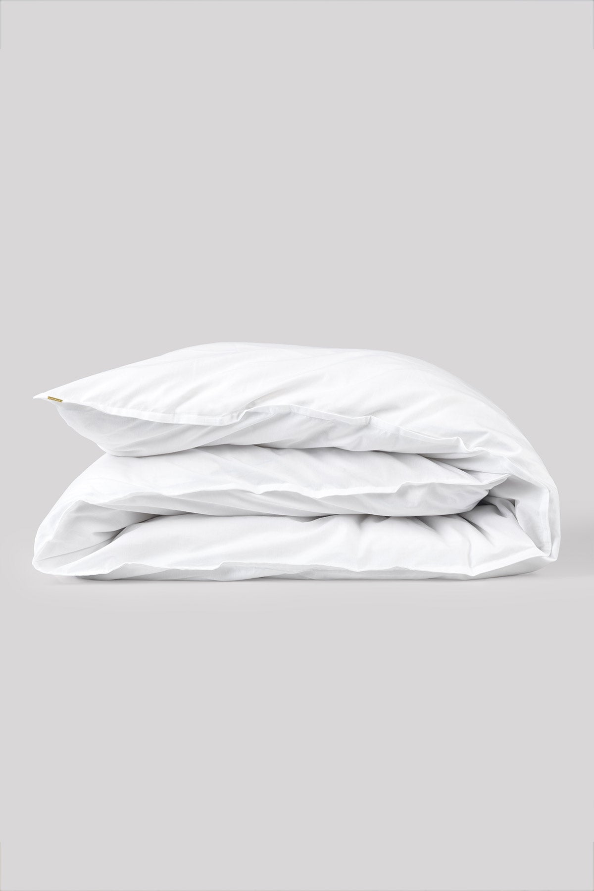 Housse de couette percale de coton unie blanche Les pensionnaires