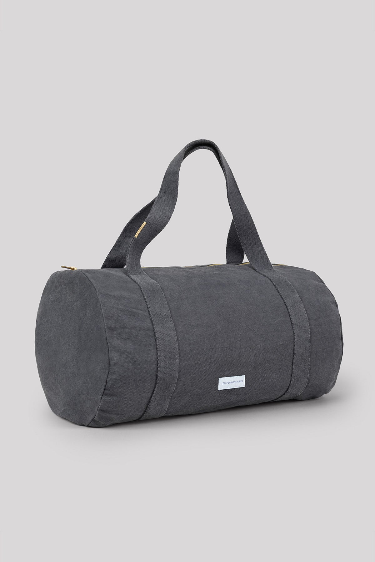 Slate gray organic cotton bowling bag