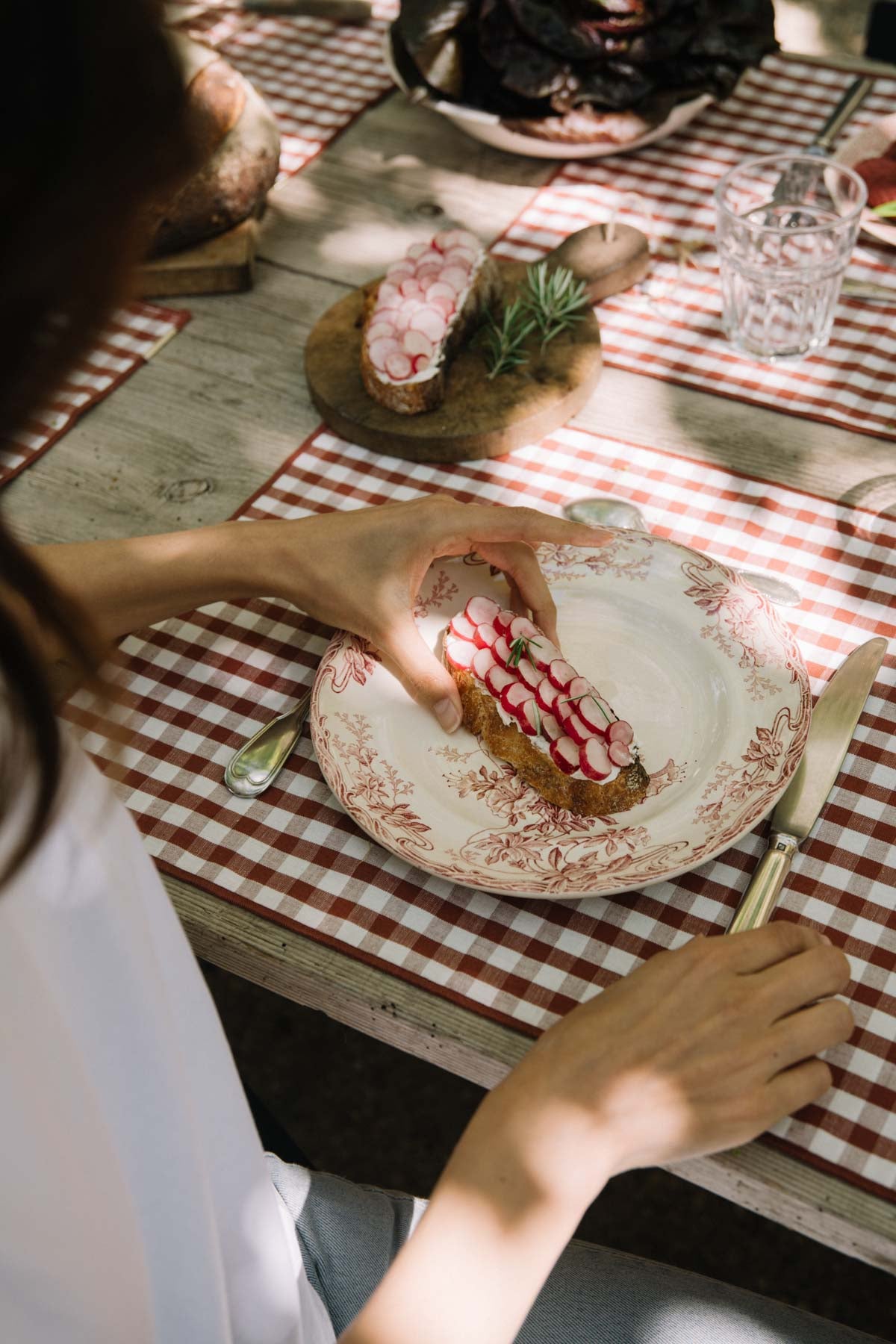 Sets de table vichy terracotta