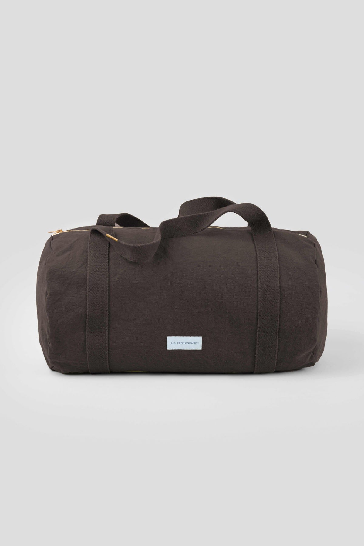 Ebony brown organic cotton bowling bag