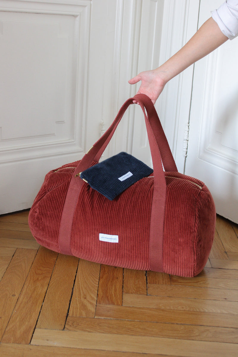 Sac à Main Ancien Velours Vert Et Or Pour Poupée - Accessoire Vintage