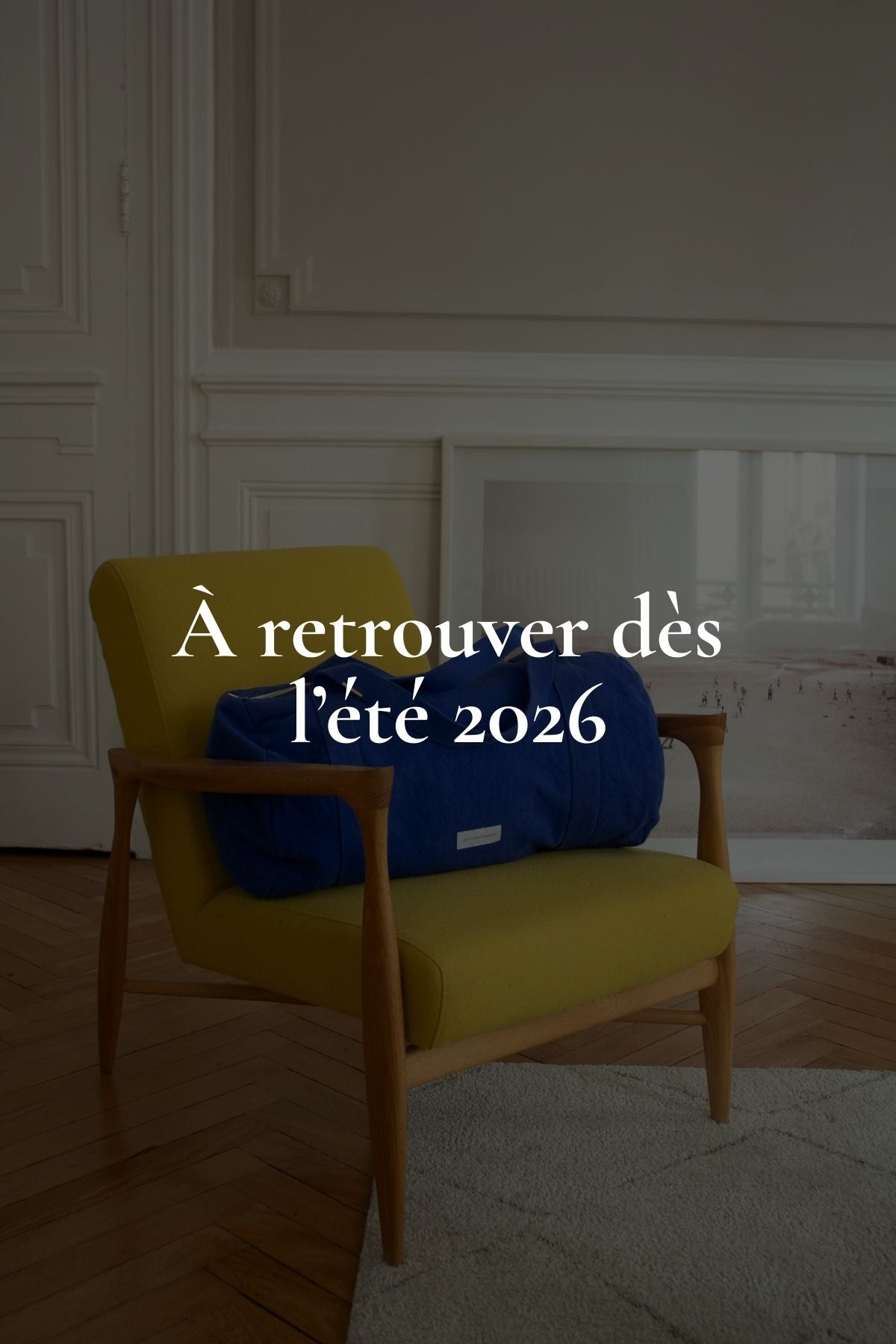 Sac bowling en coton bio bleu outremer