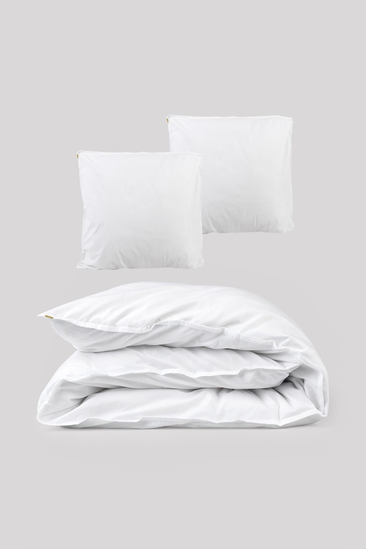 Parure de lit percale de coton bio Blanc uni