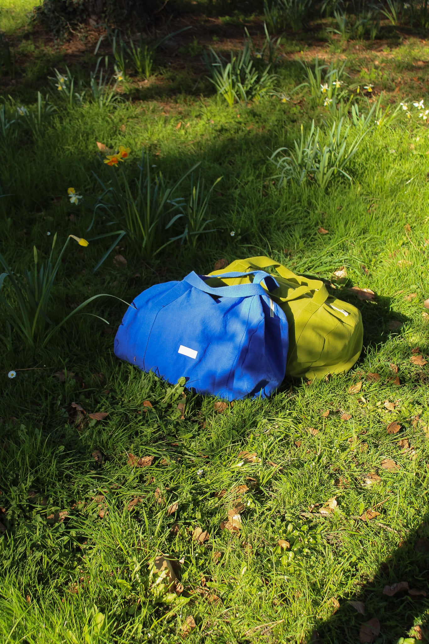 Sac bowling en coton bio bleu outremer