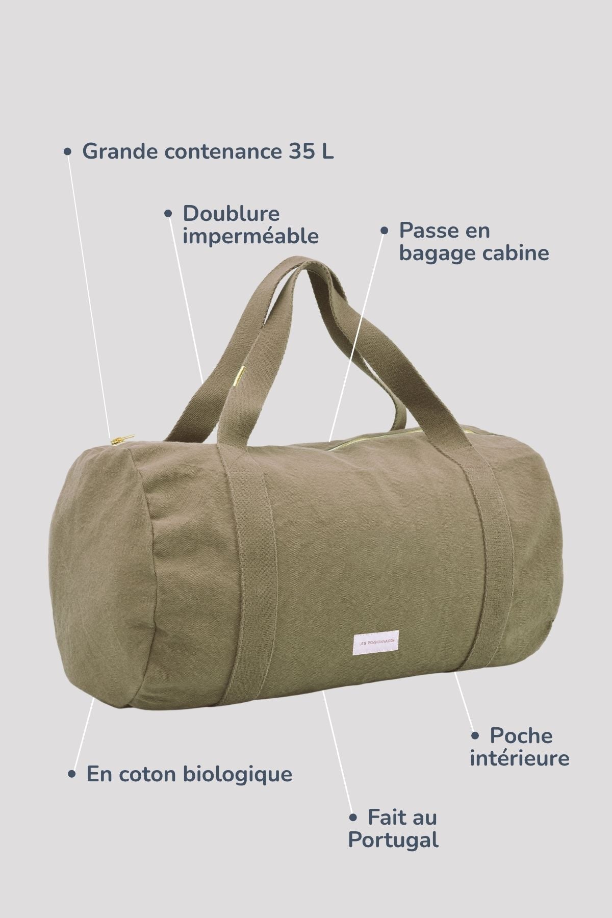 Sac bowling en coton bio vert tilleul